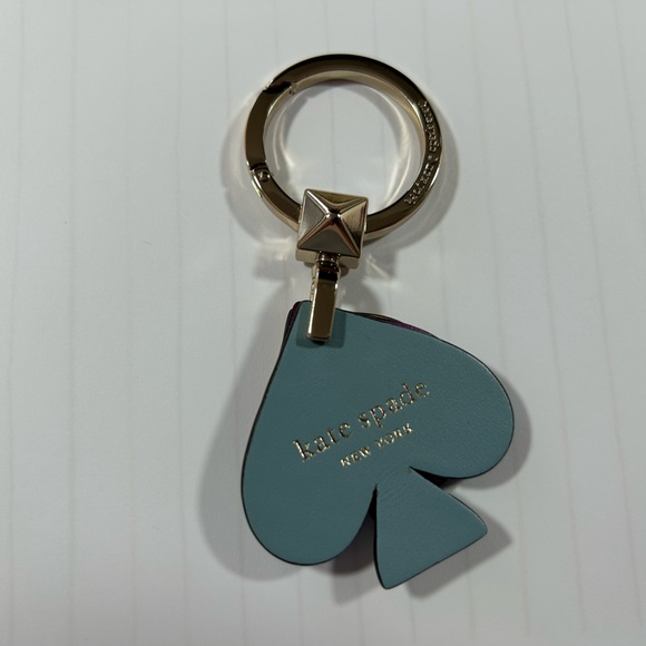 Kate Spade Stacked Spade Keyfob Key Chain SeaSide - Picture 3 of 3